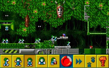 All New World of Lemmings (AGA)_Disk1 screen shot game playing